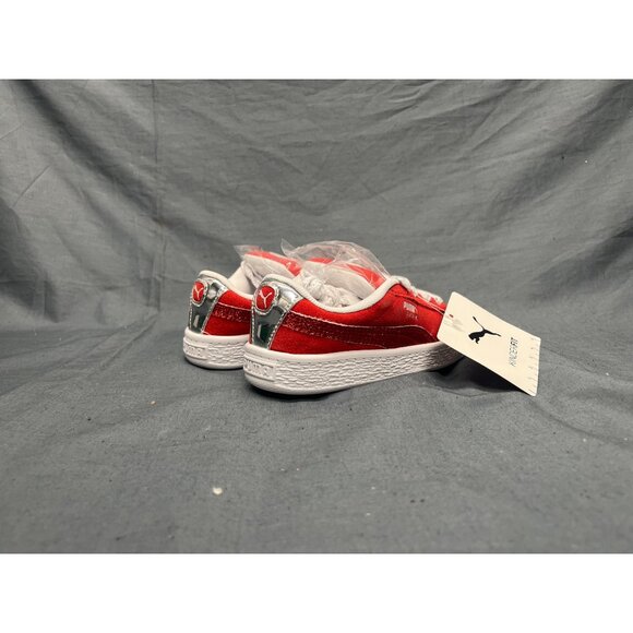 Puma Toddler's Suede XL Holiday Glitz INF Lace Up Red Size 9 NEW NO BOX! - Picture 8 of 10